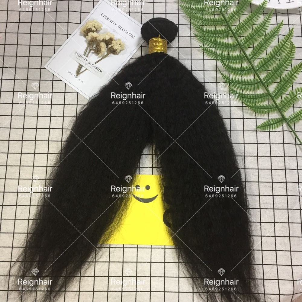 7A,18" kinky/Yaki straight virgin hair,100g/bundle